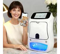 levigationlu 3D Intelligent Automatic Nail Printer Nail Art Machine, Recognition Nail Shaped, DIY Nail Printer Machine With Touch Screen, For Nail Studio/Manicurist/Nail Lovers