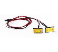 Levigo RC Rectangular Side Turn Signal Light for RCDream 1:8/1:10, RC Upgrade Accessories Side Indicator LED Light (Yellow)
