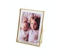 Levilan 4x6 Vintage Style Antique Gold Standing Picture Frames Gold Photo Frame with Pressed Glass, Brass (4 x 6)