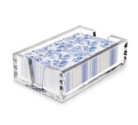 LEVIMETREE Acrylic Guest Towel Holder Tray for Bathroom Countertop, Clear