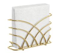 LEVIMETREE Napkin Holder for Table - Gold Iron Upright Napkin Dispenser for Paper Napkins, Napkin Dispenser for Kitchen Dining, Cocktail Picnic Bar Modern Kitchen and Dining Decor, Servilletero