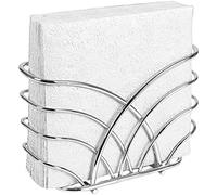 LEVIMETREE Napkin Holder for Table - Silver Iron Upright Napkin Dispenser for Paper Napkins, Napkin Dispenser for Kitchen Dining, Cocktail Picnic Bar Modern Kitchen and Dining Decor, Servilletero