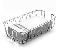 LEVIMETREE Silver Guest Towel Holder Tray for Bathroom - Napkin Organizer for Disposable Paper Towels, Hand Towel Rack for Countertop, Modern Holder for Guest Bathroom Essentials and Powder Room