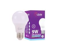 Levin Germany Dimmable A60 E27 LED Bulbs, 9W (60W Equivalent), 6500K Daylight White, 850 Lumens, CRI >80, Energy Efficient | Pack of 5 | 2-Year Warranty