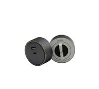 Levin Germany Power Socket with USB-A & USB-C Ports - Compatible with Levin 50cm Power Track - Grey Aluminum, 220-240V, Wall Application Solution