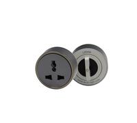 Levin Germany Universal Power Socket - Compatible with Levin 50cm Power Track - Grey Aluminum, 220-240V, Wall Application Solution, Safe & Durable Build