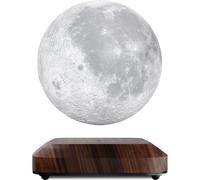LEVINA Floating Moon Lamp - Levitating Moon Light Spinning in Air - 3 Colors - Levitating Lamp Globe - Moon Night Light Room Decor, Cool Lamps, Unique Décor