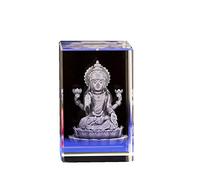 LEVINE Crystal ornaments,Ornaments Art Crystal 3D Statue Decor Gift India Thailand Buddha Statue India Shiva Figure Crystal Inner Carving