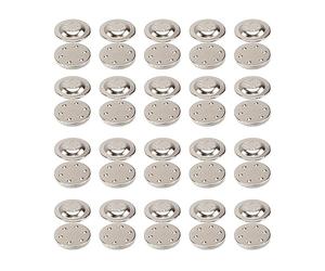 LEVINE Snaps for fabricSnap Fastener Kit,DIY Snap Button, Magnetic Badge Holder Clasp Snaps, Snaps Fastener Snap Brooch Pin for Scarf Clasp Snap Name Tag Button 20pcs Round Badge Holder