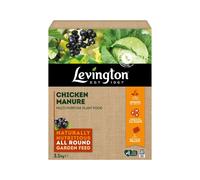 Levington chicken manure plant food pellets all purpose flowers fruit and vegetable feed 3.5kg
