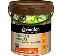 Levington Chicken Manure Multi Purpose Plant Food 9kg | Natural Soil Fertility Booster for Flowers Fruit & Vegetables | Organic Based Nutrient Pellets for All Round Garden Use | 9kg Tub