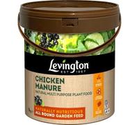 Levington Chicken Manure Multi-Purpose Plant Food 9kg | Natural High-Nitrogen Fertiliser for Vegetables, Fruit & Flowers | Slow-Release Pellets that Improve Soil Structure | Ideal for Large Gardens