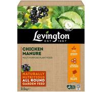Levington Chicken Manure Multi Purpose Plant Food Organic Fertiliser For Flowers Vegetables And Trees Npk 2-2-2 3.5Kg
