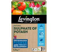 Levington Sulphate Of Potash 1.5kg - High Potassium Plant Food Fertiliser for Stronger Flowers, Fruit Trees, Vegetables, and Shrubs - Promotes Bigger Blooms and Healthier Growth