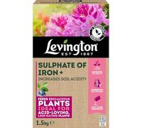 Levington Sulphate of Iron+ 1.5kg - Soil Acidifier & Feed for Ericaceous Plants - Corrects Leaf Yellowing - Ideal for Rhododendrons, Azaleas, Camellias, Hydrangeas, Blueberries & More