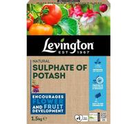 Levington Sulphate of Potash 1.5kg | High Potassium Fertiliser for Better Flowering & Fruit Quality | Ideal for Tomatoes, Potatoes, Flowers, Fruit Trees & Shrubs