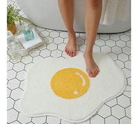 LEVINIS Cute Egg Rug Bath Mat for Bathroom, Non Slip Soft Floor Mat Water Absorbent Funny Bath Rugs for Sink, Tub, Toilet, Entry Way 30"×21"