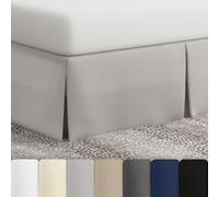 Levinsohn Bed Maker's Tailored Bedskirt, Queen, Silver