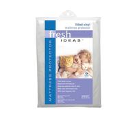 Levinsohn FRE111WHIT03 Fresh Ideas Waterproof Mattress Protector 100% Vinyl Hypoallergenic, Queen