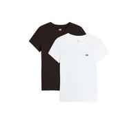 Levi´s ® Essential Short Sleeve T-shirt 2 Units White,Black S Women