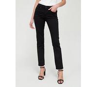 Levi's 314 Shaping Straight, Black, Size 29, Inside Leg 30, Women Black