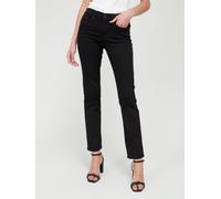 Levi's 314 Shaping Straight Jeans, Black, Size 31, Inside Leg 32, Women Black