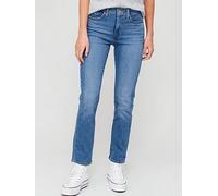 Levi's 314™ Shaping Straight Jeans, Blue, Size 27, Inside Leg 32, Women Blue