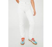 Levi's 314 Shaping Straight Leg Jean - Soft Clean - White, White, Size 28, Inside Leg 32, Women White
