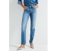 Levi's 314 Shaping Straight Leg Jean - Working Hard - Blue, Blue, Size 27, Inside Leg 32, Women Blue