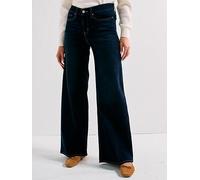 Levi's 318 Shaping Wide-Leg Jeans - Chances Are - Navy, Navy, Size 31, Inside Leg 32, Women Navy