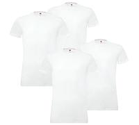 Levi's 4 er Pack Solid Crew T-Shirt Men Underwear, konfektionsgröße:L, Color:300 - White