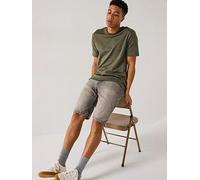 Levi's 469 Loose Fit Denim Shorts- A Look Back- Grey, Grey, Size 34, Men Grey