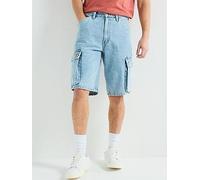 Levi's 478 Baggy Fit Denim Shorts- My Pockets Full- Blue, Blue, Size 38, Men Blue