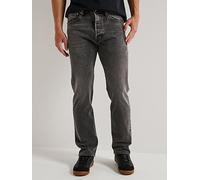 Levi's 501 Levis Original Straight Fit Jeans, Grey, Size 38, Inside Leg Regular, Men Grey
