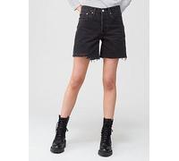 Levi's 501® Mid-thigh Shorts - Lunar Black, Black, Size 29, Women Black