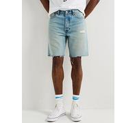 Levi's 501 Original Regular Fit Denim Shorts- Save The Date Dx- Blue, Blue, Size 34, Men Blue