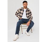 Levi's 501 Original Straight Fit Jeans - Blue Black Stretch - Dark Blue, Dark Blue, Size 30, Inside Leg Short, Men Dark Blue