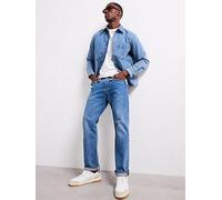 Levi's 501 Original Straight Fit Jeans, Mid Wash, Size 30, Inside Leg Regular, Men Mid Wash