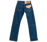 Levi's 501 Straight Leg Jeans Dark Blue Herren W26 L32 34 in Cotton Button Fly