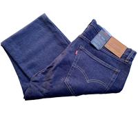 LEVI'S 502 TAPER STRETCH FIT PREMIUM QUALITY DARK BLUE DENIM JEANS 36W 32L NEW