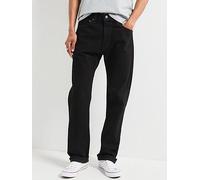 Levi's 505 Regular Fit Jeans, Black, Size 30, Inside Leg S=30 Inch, Men Black
