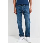 Levi's 505 Regular Fit Jeans, Dark Blue, Size 30, Inside Leg Regular, Men Dark Blue