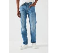 Levi's 505 Regular Fit Jeans, Light Blue, Size 34, Inside Leg Regular, Men Light Blue