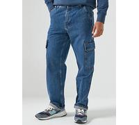 Levi's 568 Loose Straight Fit Cargo Trousers- Get Involved- Blue, Blue, Size 34, Men Blue