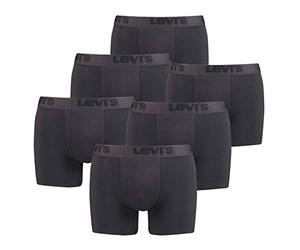 Levi's 6-Pack Men Premium Boxer Brief Boxershorts Men's Underpants Pant Underwear, Color:Black, konfektionsgröße:M