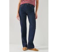 Levi's 723 High Rise Straight Fit Jeans, Blue, Size 29, Inside Leg 32, Women Blue