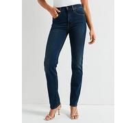 Levi's 724 High-rise Slim Straight Jeans, Blue, Size 28, Inside Leg 32, Women Blue