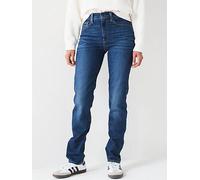 Levi's 724™ High Rise Straight Jean - Blue Wave Dark, Blue, Size 27, Inside Leg 32, Women Blue