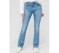 Levi's 725 High-rise Bootcut Jeans, Blue, Size 32, Inside Leg 32, Women Blue