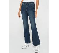 Levi's 726 High-rise Flare Jeans - Blue Swell, Blue, Size 32, Inside Leg 32, Women Blue